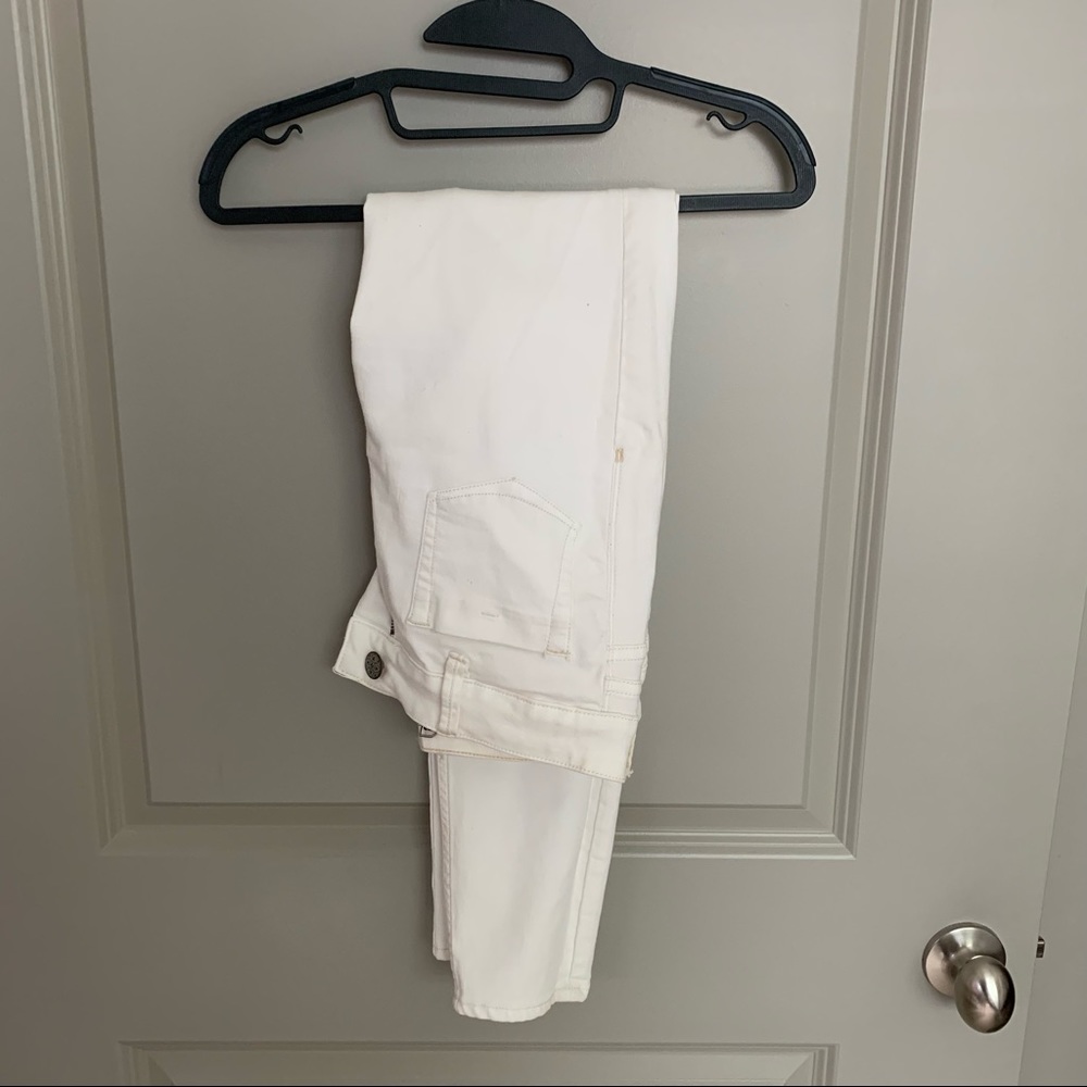 FP White High Rise Jeans